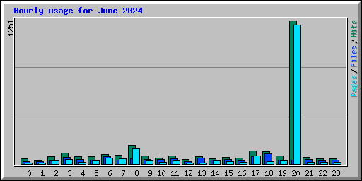 Hourly usage for June 2024